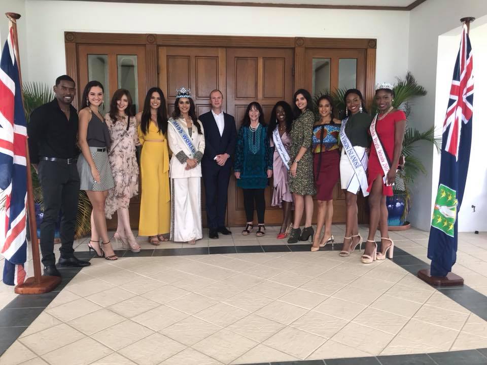 Julia Morley y las reinas del Miss Mundo se hacen presente en Islas Vírgenes Británicas