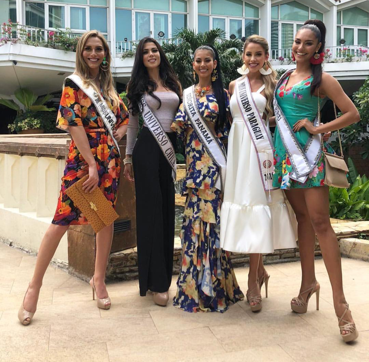 MISS ESPAÑA, MISS CHILE, MISS PERU, MISS PANAMA Y MISS PARAGUAY