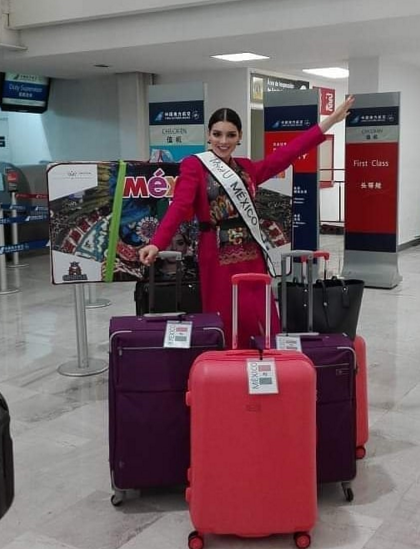 ///////// Miss México Andrea Toscano rumbo a Tailandia
