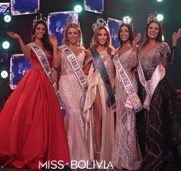 Coronadas Miss Bolivia Universo y Miss Bolivia Mundo 2019