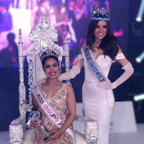 MISS WORLD 2018 AHORA DESDE LA FINAL DE MISS ENGLAND 2019 DONDE FUE ELECTA Bhasha Mukherjee