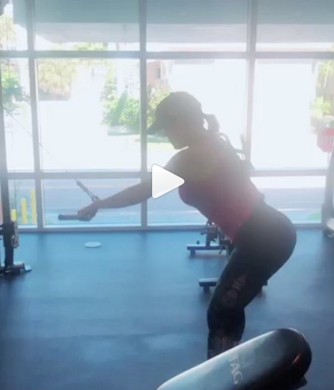 Alicia Machado mostró cómo es una de sus exigentes rutinas de ejercicio