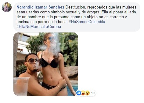 De muy mal gusto estas fotografías en una reina de belleza