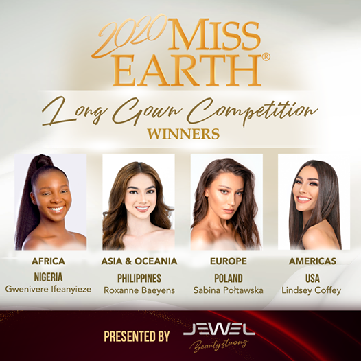 ¡Sepa! Quiénes resultaron ganadoras en las pruebas de competencia del Miss Earth 2020