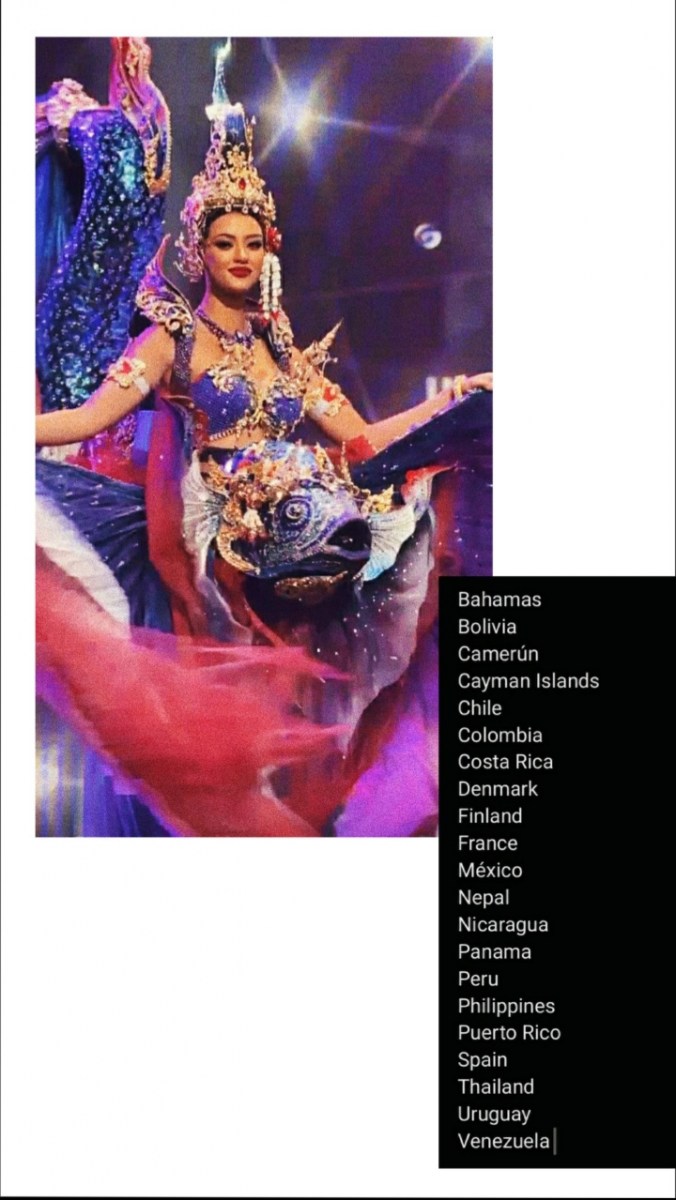 Cuales fueron sus National Costumes favoritos???