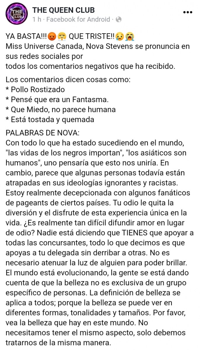 Nova explota contra los filipinos y exhibe sus mensajes de odio a un día de empezar la concentración