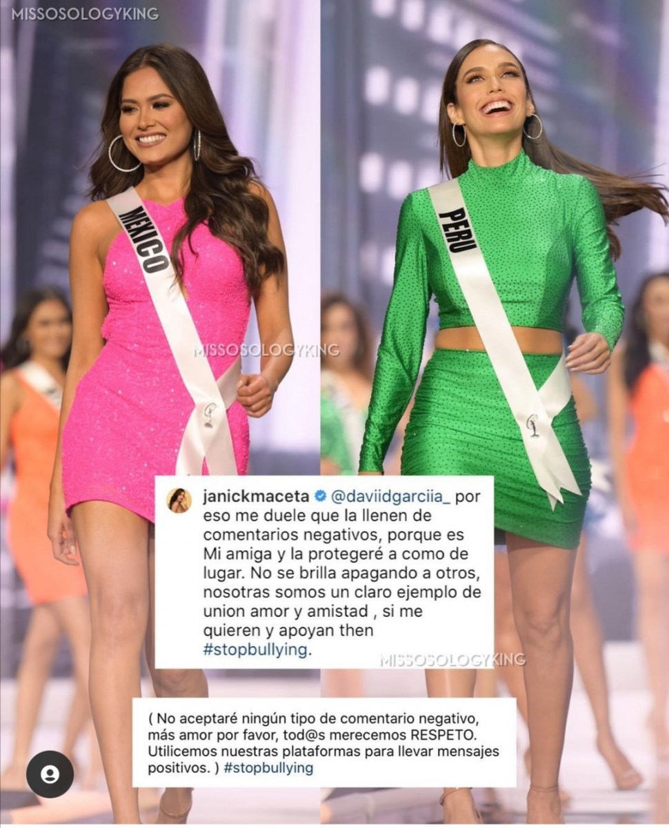 Janick Maceta se pronuncia sobre malos comentarios a Andrea Meza