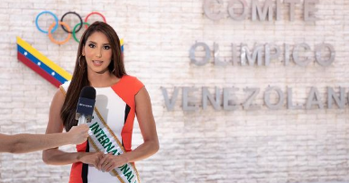 Miss International Venezuela 2020 Isbel Cristina Parra Santos nombrada embajadora de la ruta olímpica Tokio 2020 para Venezuela