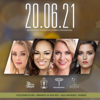 Todo listo para la elección de 4 nuevas reinas de belleza que representarán a Francia en próximos eventos internacionales