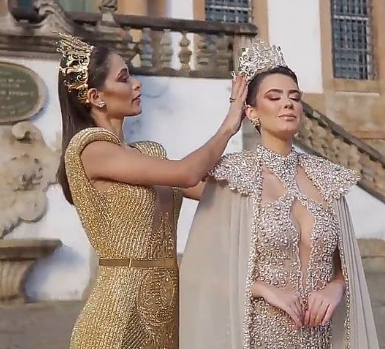 Coronada Lorena Rodrigues como Miss Grand Brasil 2021