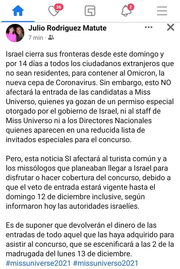 NOTICIA SOBRE ISRAEL Y SUS MEDIDAS BY PERIODISTA JULIO MATUTE