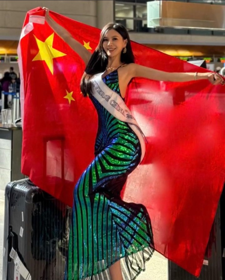 Finalmente llegó Miss China a El Salvador