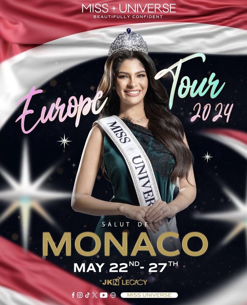 JUBILEO🎉MISS UNIVERSO SE VA AL PRINCIPADO DE MONACO 🇲🇨 - Reinas de ...