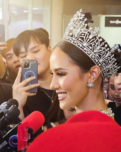 Welcome back our queen, 3rd runner up Miss Universe 2024 to the Home country, THAILAND   #missuniversethailand2024.jpg