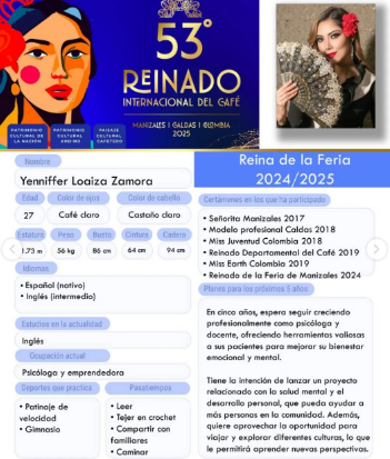 🌺 REINADO INTERNACIONAL DEL CAFE 2025 🌺 FINAL 11 DE ENERO 🌺 - Reinas de ...