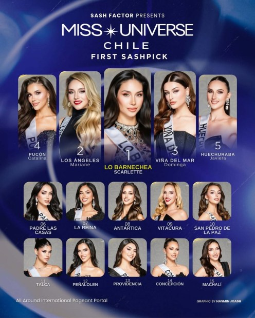 Miss Universe Chile 2026 First SashPick 1. Lo Barnechea @scarlette.hermosilla 2. Los Angeles @dr.jpg